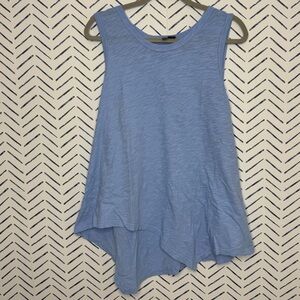 Left of Centre Light Blue Slub Knit Flowy Tank Size XL